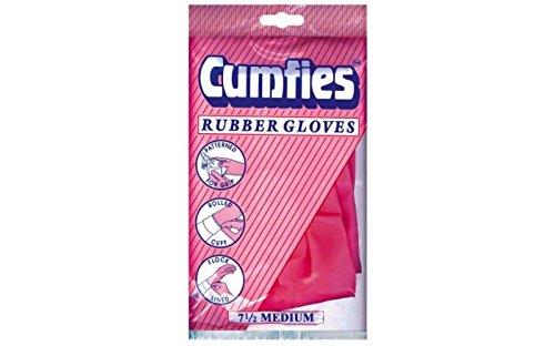 Cumfies Rubber Gloves Individually Packaged Medium {12 Pairs Per Box}