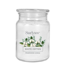  6 x Starlytes 18oz Jar - White Cotton - Premium Quality Tissue Online - Product Image