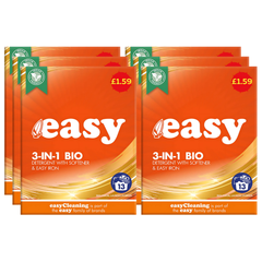 6 x Easy Laundry Powder 13w 3in1 BIO 884g