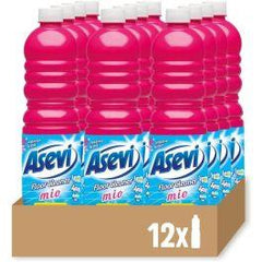 12 x Asevi Mio Concentrated Floor Cleaner 1L