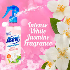 12 x Asevi Air Freshener White Jasmine 400ml