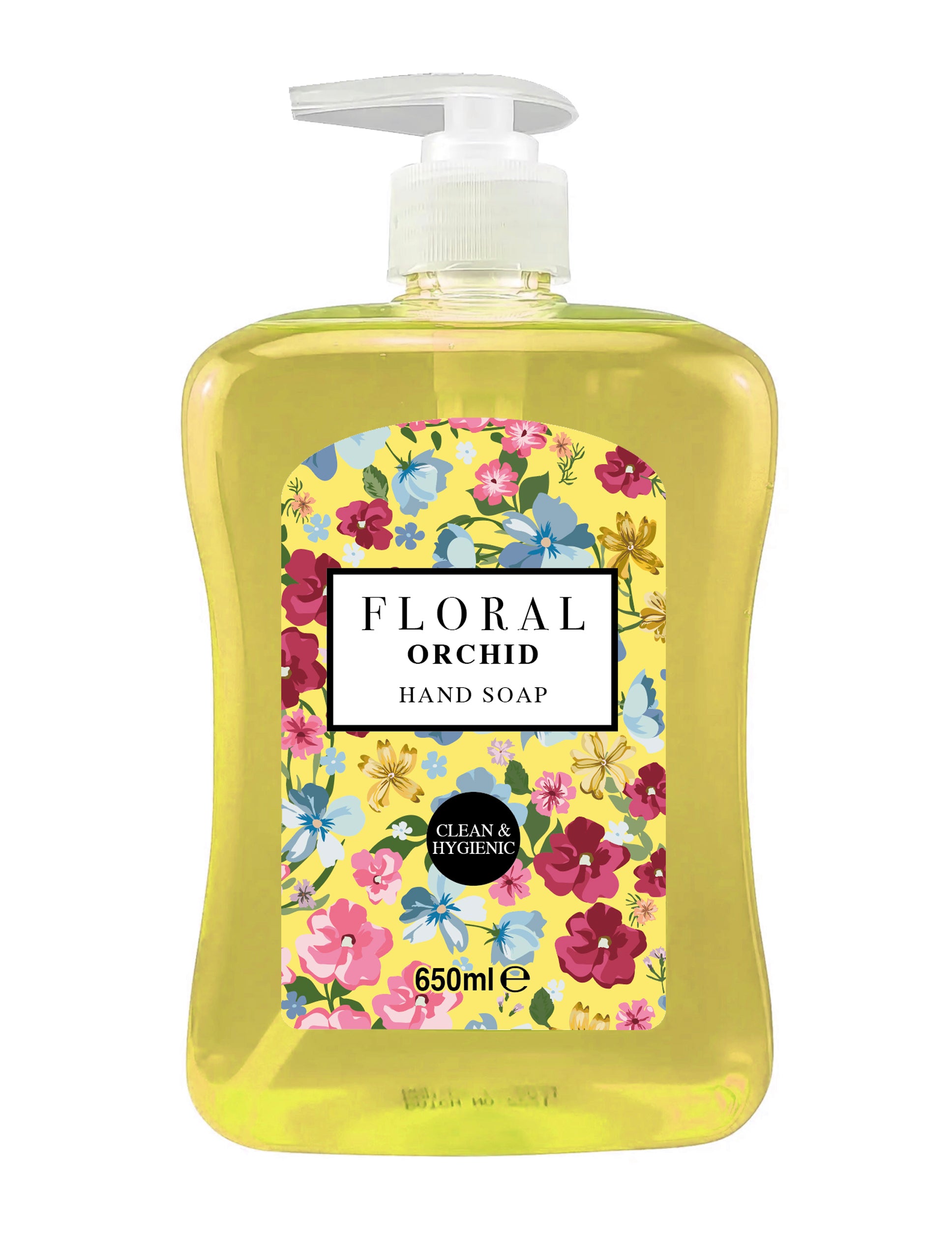  12 x Floral Hand Soap 650ml - Orchid - Premium Quality Tissue Online - Product Image