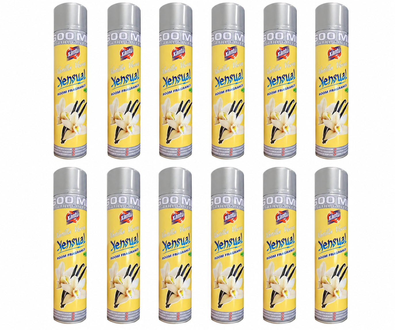 12 x Xanto Vanilla Verve Xensual Room Fragrance 600ML