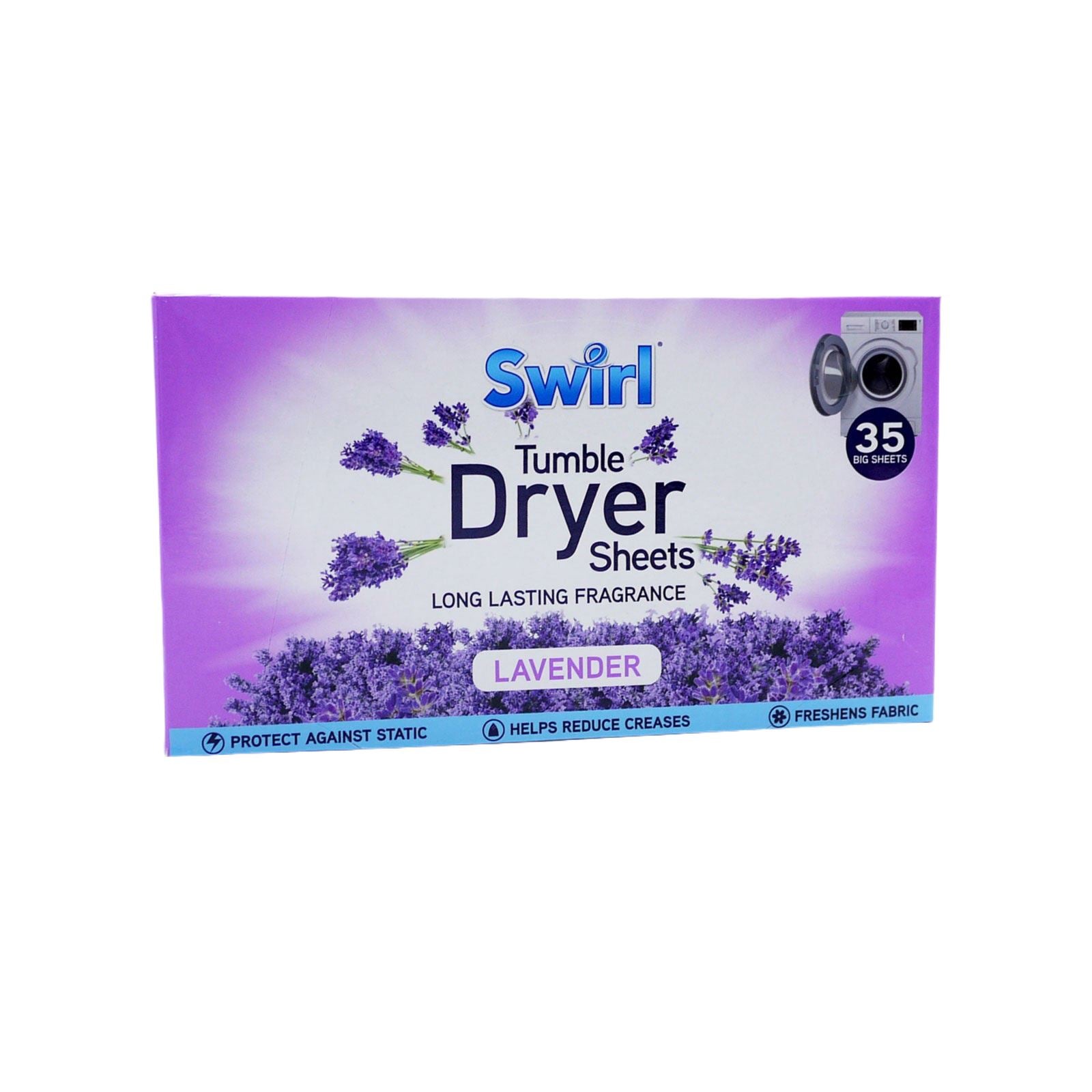 20 x Swirl Tumble Dryer 35 Sheet Lavender (64p each)