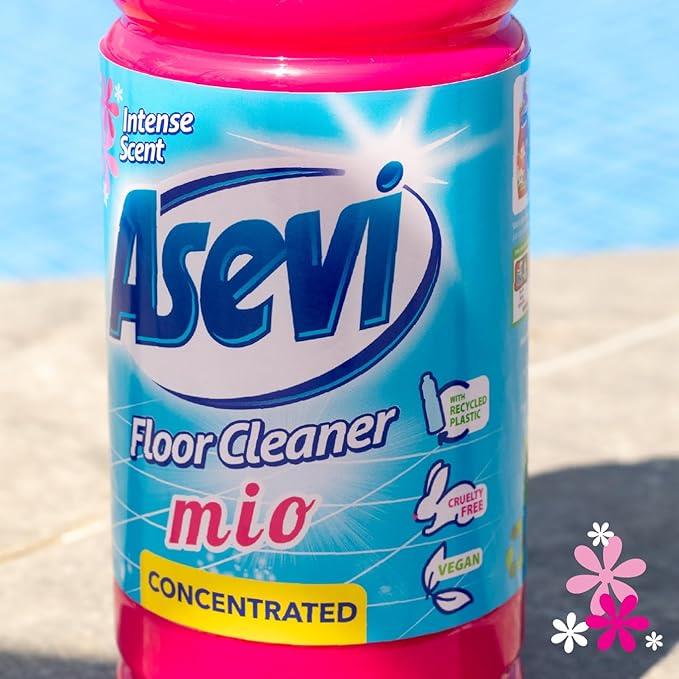 12 x Asevi Mio Concentrated Floor Cleaner 1L