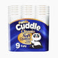 45 Panda Cuddle Classic Soft Quilted 3 Ply Toilet Tissue Rolls (9 Rolls x 5)