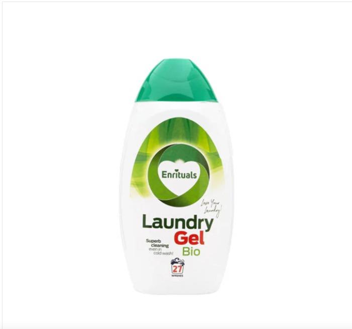 9 x ENRITUALS LAUNDRY GEL BIO HIBISCUS BLOOMS 27 WASH 970ML (1.16each)