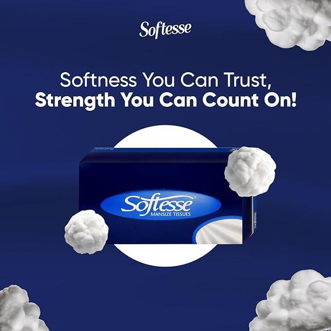 Softy Mansize Tissues 100 Sheets 2 Ply Tissues 24 Pack Per Case