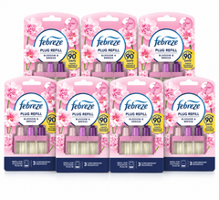 7 x Febreze Ambi Pur 3Volution Blossom & Breeze Plug-In Air Freshener Refill 20ml – Up to 90 Days Freshness