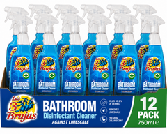 12 x Las 3 Brujas 3 Witches Bathroom Disinfectant Cleaner & Limescale Remover Spray - 750ml