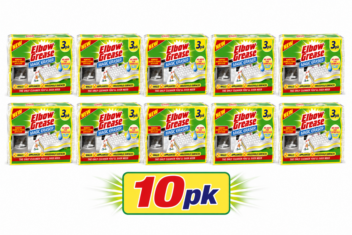 10 x Elbow Grease Sponge Eraser 3pk
