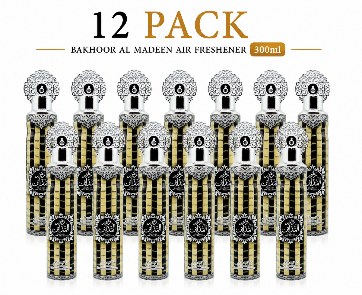 12 x Zahoor Al Madaen Air Freshener Spray 300ml by My Perfumes