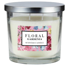  6  x Floral Metal Lid Candle 335g - Gardenia - Premium Quality Tissue Online - Product Image