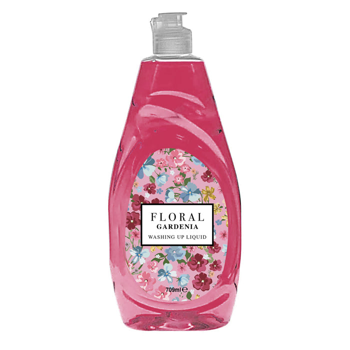  8 x Floral Washing Up Liquid 709ml - Gardenia - Premium Quality Tissue Online - Product Image