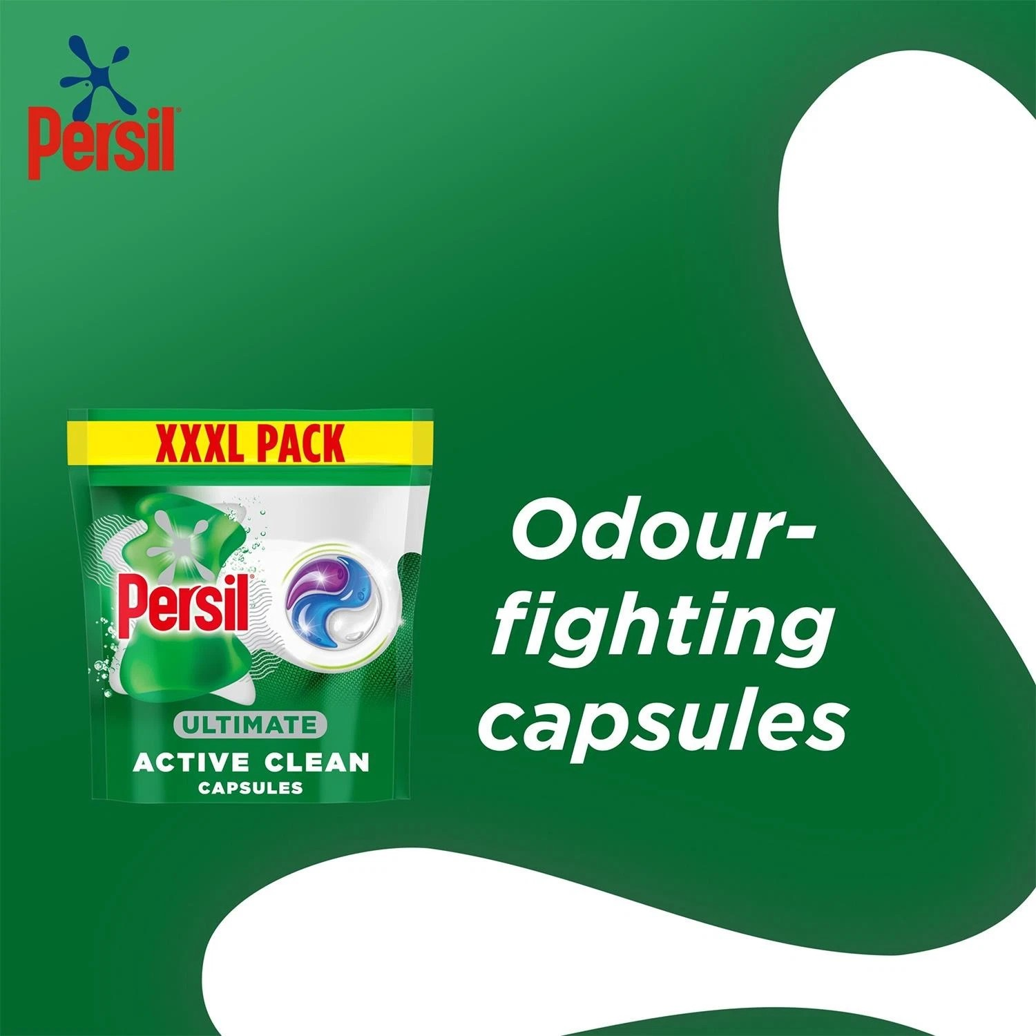 3 x Persil Ultimate Washing Capsules Active Clean Stain Removal 54 Washes (162 Wash)