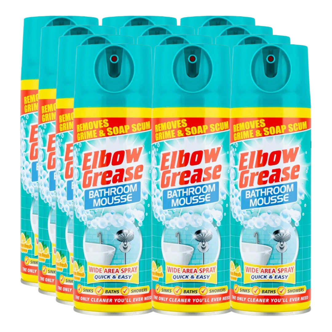 Elbow Grease Bathroom Mousse Lemon 400ml- Case Of 12