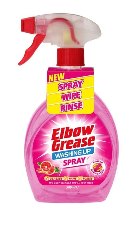 Elbow Grease Pink Washing Up Spray 500ml - Case Of 12