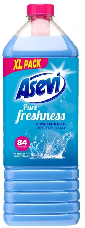 8 X Asevi Pure Freshness Concentrated Fabric Conditioner 84 Washes