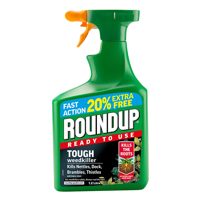 Roundup Tough Ready to Use Weedkiller Spray 1.2L x 12