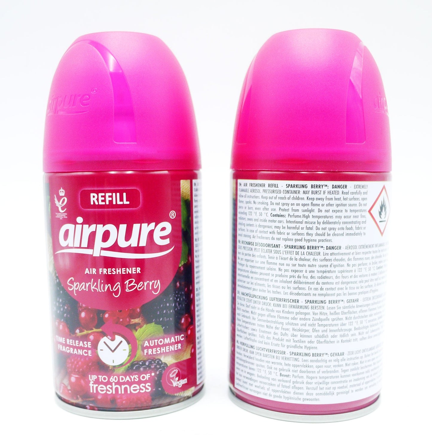 Airpure Air Freshener Auto Refill Berry 12 Cans Tissuewholesaler