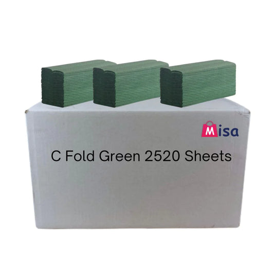 Green Premium Quality C fold Paper Hand Towels (Pack 2520)