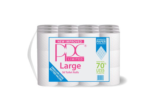 Pallet Deal: 77 x PPC Large Toilet Rolls 36 Rolls 2ply