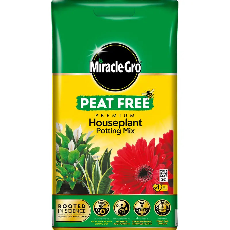 Miracle-Gro® Houseplant Potting Mix Peat Free Compost 10L